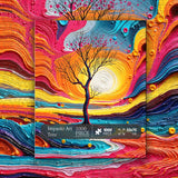 Impasto Art Tree Jigsaw Puzzle 1000 Pieces