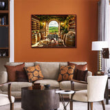 Sunlit Tuscan Wine Cellar Jigsaw Puzzle 1000 Pieces
