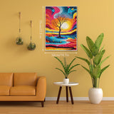 Impasto Art Tree Jigsaw Puzzle 1000 Pieces