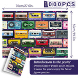 Vintage Cassette Tapes Jigsaw Puzzle 1000 Pieces