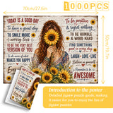 Sunflower Positivity Jigsaw Puzzle 1000 Pieces