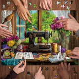Points de puzzle de printemps 1000 pièces