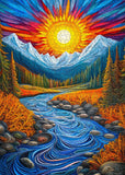 Dreamy Mountains Flüsse Jigsaw Puzzle 1000 Stücke