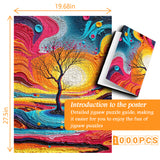 Impasto Art Tree Jigsaw Puzzle 1000 Pieces