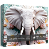Éléphant gracieux puzzle 1000 pièces