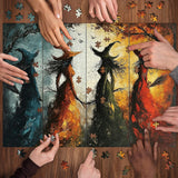 Colorful Witches Jigsaw Puzzle 1000 Pieces
