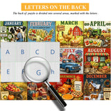 Twelve Farm Months Jigsaw Puzzle 1000 Piece