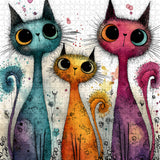 Agile Cat Group Jigsaw Puzzle 1000 Pieces