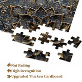 Black Gold Flower Jigsaw Puzzle 1000 Pieces