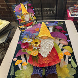 Flowers and Gnome Jigsaw Puzzle 1000 Pieces