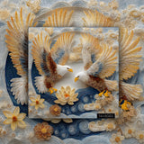 Quilled Twin Eagles Jigsaw Puzzle 1000 Pieces