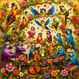 Parrot Jam Jigsaw Puzzle 1000 Piece