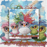 Colorful Funny Chicks Jigsaw Puzzle 1000 Piece