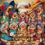 Tipsy Time with Besties Jigsaw Puzzle 1000 Pieces