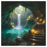 Turquoise Pool Grotto Diamond Painting Kit
