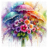 Umbrella Blooms Jigsaw Puzzle 1000 Pieces