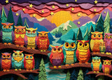 Colorful Owls Jigsaw Puzzle 1000 Pieces