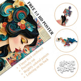 Paper Swirl Lady Jigsaw Puzzle 1000 Piece