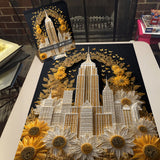 Sunflower Cityscape Jigsaw Puzzle 1000 Pieces
