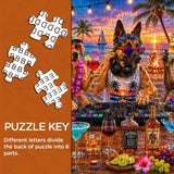 Tropical Dogs DJ Party Jigsaw Puzzle 1000 Pieces