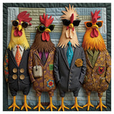 Runway Roosters Diamond Painting Kit