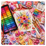 Blooms & Brushes Jigsaw Puzzle 1000 Piece