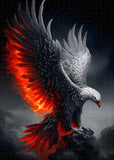 Crimson Flame Eagle Jigsaw Puzzle 1000 Pieces
