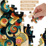 Paper Swirl Lady Jigsaw Puzzle 1000 Piece