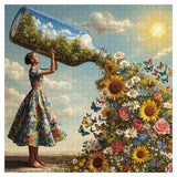 Tiere auf Toilettenpuzzle 1000 Stücke