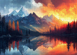 Twilight Mountain View Jigsaw Puzzles 1000 Pieces