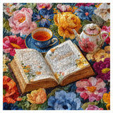 Floral Tea Reading Jigsaw Puzzle 1000 Pieces