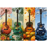 Four Seasons Guitar Jigsaw Puzzle 1000 Pieces