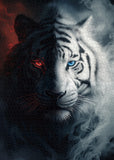 Crimson Azure Tiger Jigsaw Puzzle 1000 Pieces