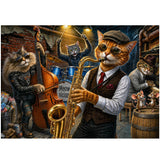 Street Jazz Cats Jigsaw Puzzle 1000 Pieces