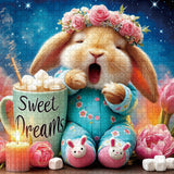 Yawning Bunny Jigsaw Puzzle 1000 Pieces