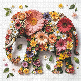 Wildflower Elephant Jigsaw Puzzle 1000 Pieces
