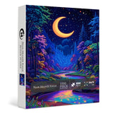Neon Moonlit Forest Jigsaw Puzzle 1000 Pieces