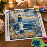 Lighthouse and Sea Diamond Painting Kit