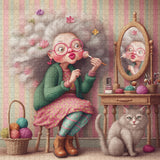 Flowery Grandma Jigsaw Puzzle 1000 Pieces