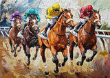 Race Horses Art Jigsaw Puzzle 1000 Piece