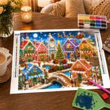 Gingerbread Town Diamond Painting Kit