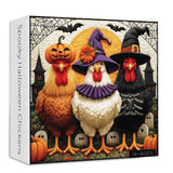 Spooky Halloween Chickens Jigsaw Puzzle 1000 Piece