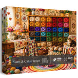 Yarn & Cats Haven Jigsaw Puzzle 1000 Piece