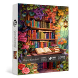 Flower Bookshelf Jigsaw Puzzle 1000 Pieces