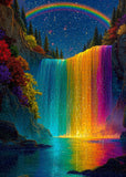 Rainbow Cascade Jigsaw Puzzle 1000 Pieces