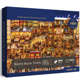 Starry Snow Town Jigsaw Puzzle 1000 Piece