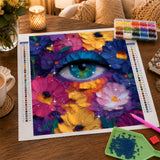 Floral Eye Diamond Painting Kit