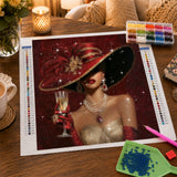 Gilded Champagne Diamond Painting Kit