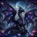 Purple Fantasy Dragon Jigsaw Puzzle 1000 Pieces