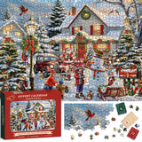 Calendario della scena di neve di Natale PULLE 1000 pezzi